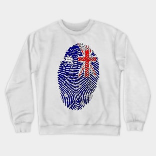 Australia Flag - Australian Flag - AU Flag Fingerprint Crewneck Sweatshirt